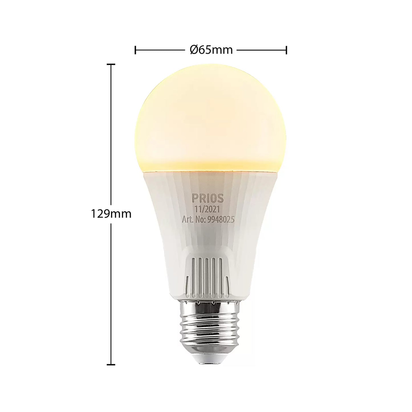 LED-Lampe E27 A65 15W weiß 2.700K