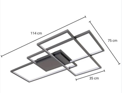 Lindby Manelia LED-Deckenlampe CCT, RGB, 114 cm